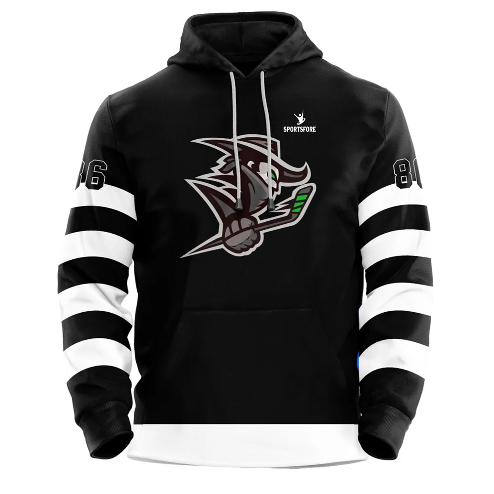 Men Sports Reversible Mesh Ice Hockey Jerseys Ice Hockey Practice Jersey Adult Sublimated Striped Team Training Hockey Jersey