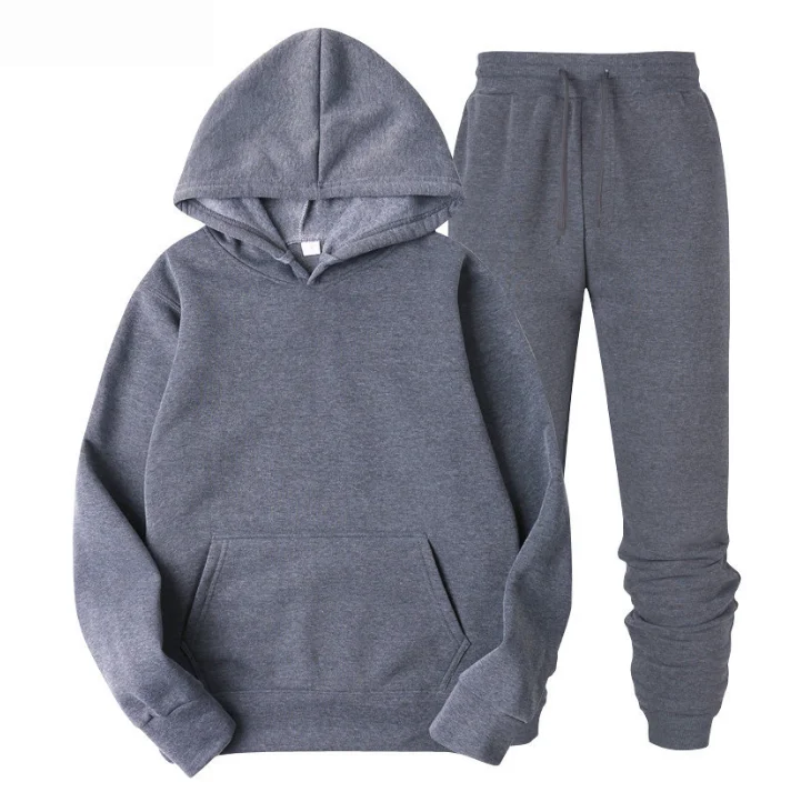 High Quality Blue Color Polyester Cotton Made Men Track Suits