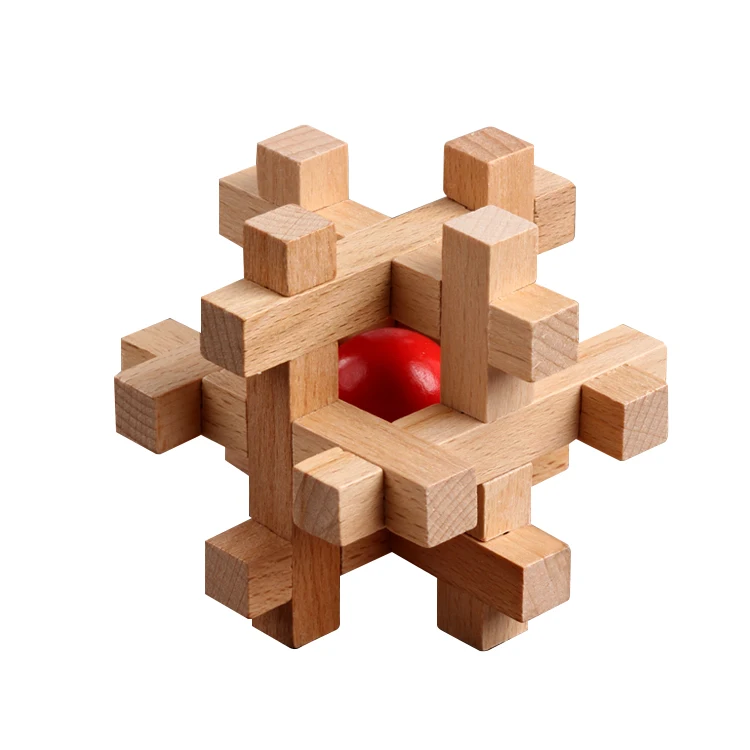 9-in-One Kongming Lock IQ Test Toy Mind Games Unlock Interlock 3D Brain Puzzle Games wooden Cube Classic educational toy