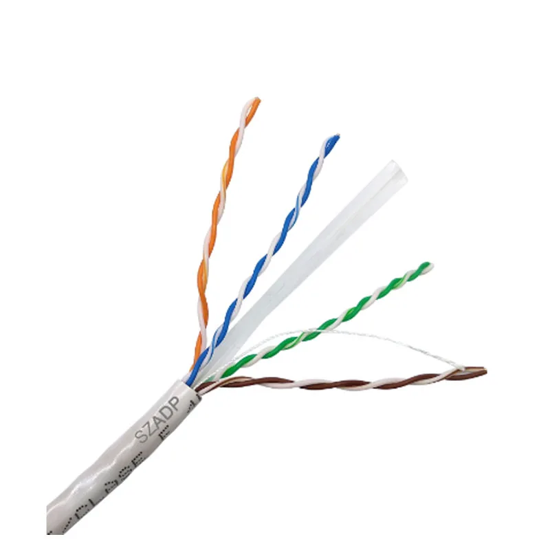 UTP CAT6 network cable 4Pairs 23AWG bare copper past test 100m