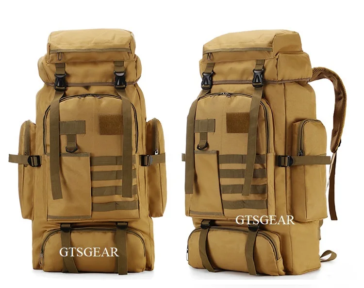 BP51 Large-capacity camouflage 80 L backpack travel leisure multi-functional backpack outdoor leisure sports mountaineering bag