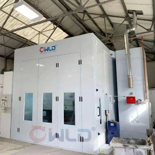 Wld full ramps inner lift spray booth car painting used auto car painting oven auto paint oven