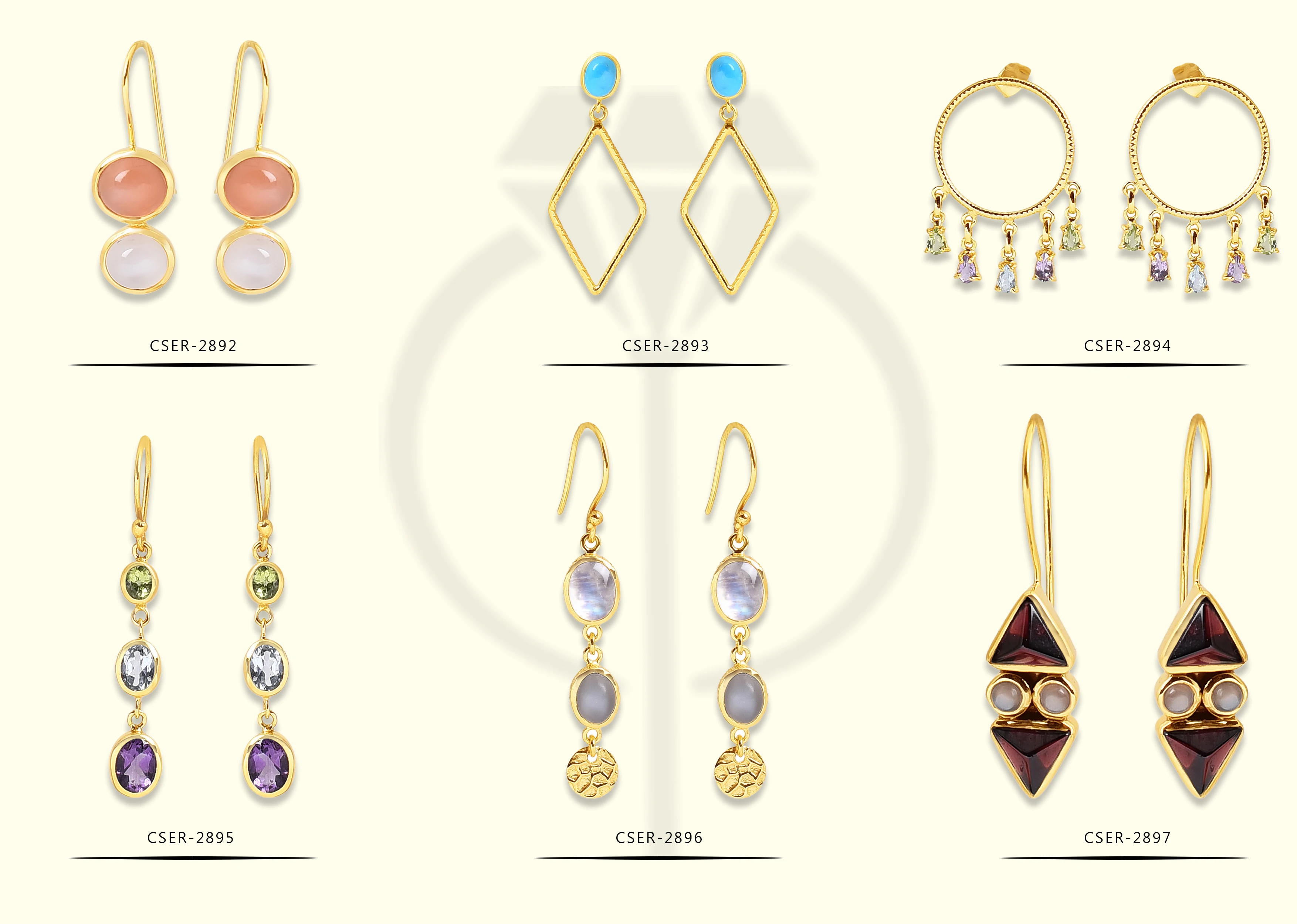 gold plated natural blue chalcedony gemstone hoop earrings solid 925 sterling silver gold plated jewelry exporter manufacturer