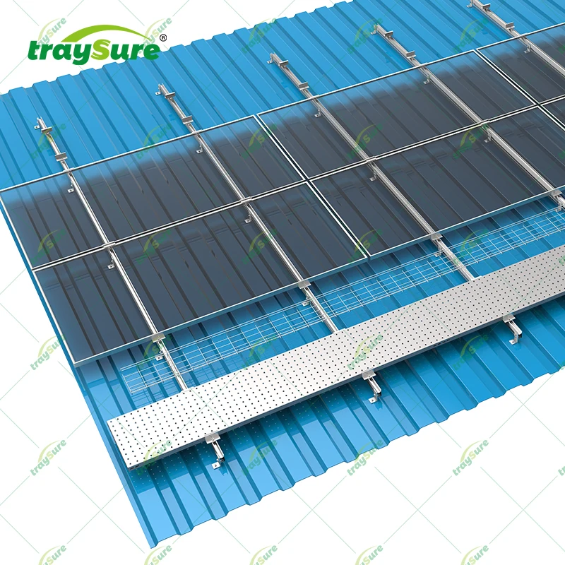 TRAYSURE Solar Mounting System Ballasted Mount Customizable Support Structure Solar Panel Fasteners Solar Mounting System