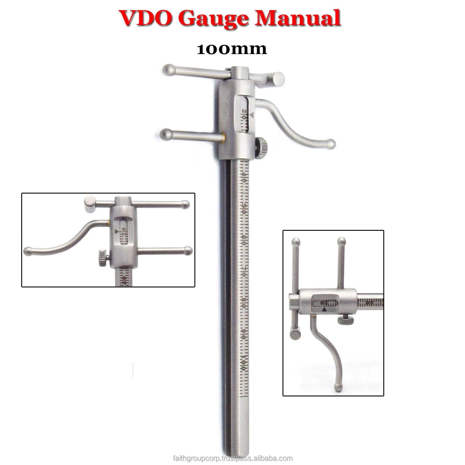 Dental VDO Gauge Ruler Premium Grade Venus Gauge High-quality Stainless Steel