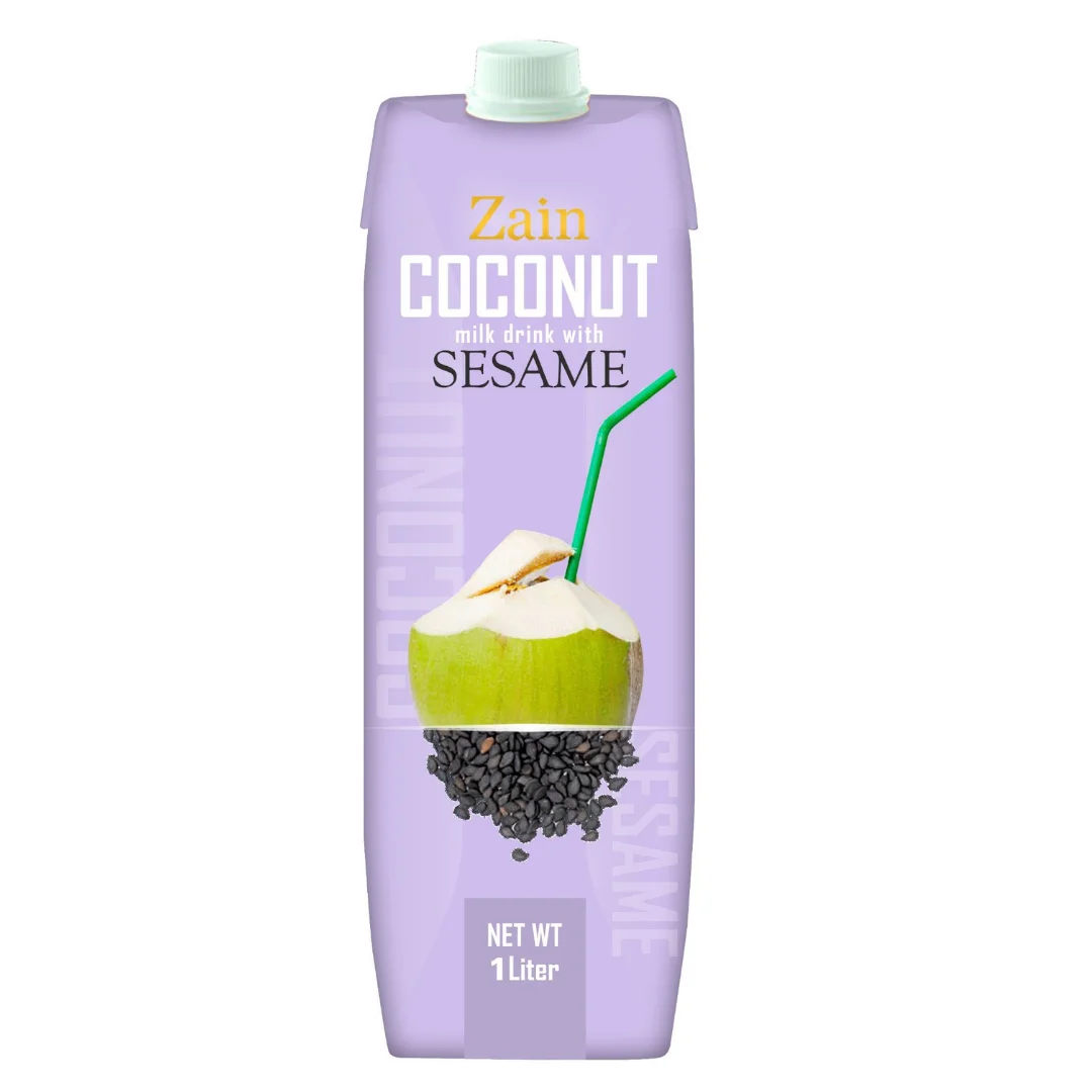 Zain Coconut plant-Based Oat milk soft drink beverage sterilized Ready to ship of Ajintai Ajintaizen New arrival UHT te tra Pack