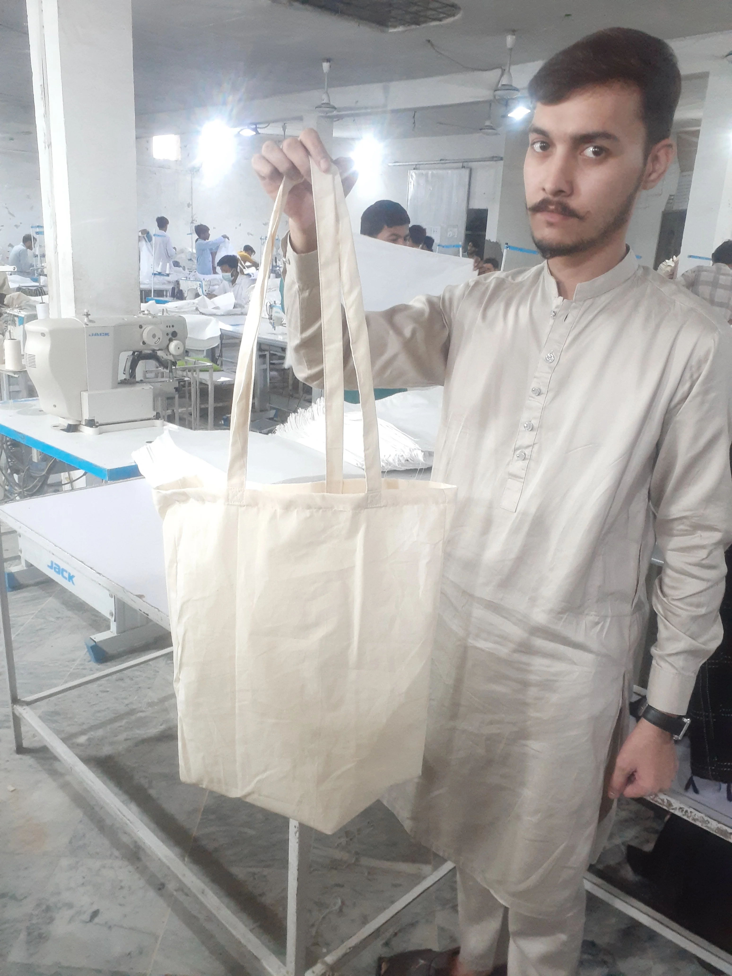 Luxury Canvas Shopping Tote Bags Reusable Foldable Cotton Custom Logo Large Trolley Beach Messenger tote bag