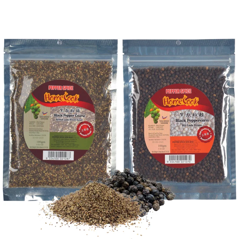 Malaysia Factory Price Dried Coarse Black Pepper Extract Premium Grade Black Pepper Exporter OEM Available For BBQ Meat Marinade