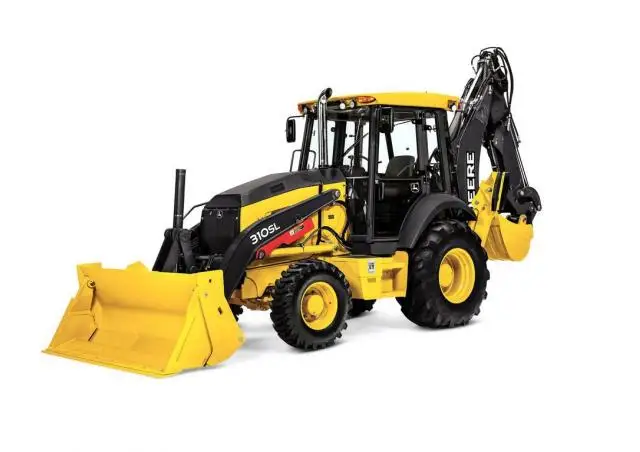 JOHNN DEERR 310G Backhoe Loader for Export CAT 416-CAT430 4x4 Wheel Used Second Hand Backhoe Loader