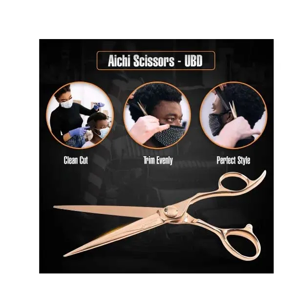 Powerful Salon Hair Thinning Scissors Wet and Dry Cutting Barber Supplies with Steel Handle Sharp Blade Tip Expert Beauty Tool