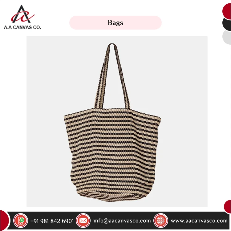 Indian Exporter of Custom Printed Recyclable Promotional Branding Bags Cotton Canvas Tote Bags/ Mesh Bag for Grocery Shopping