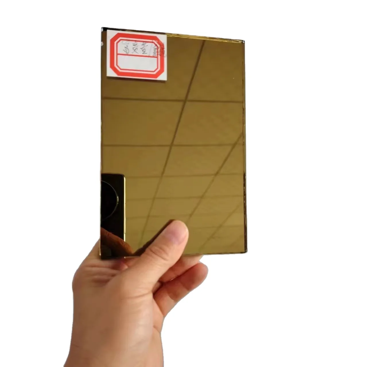 Factory Custom  Price Wholesale   Tinted Mirror Double Coated Glass  Colored Clear Aluminum Mirror