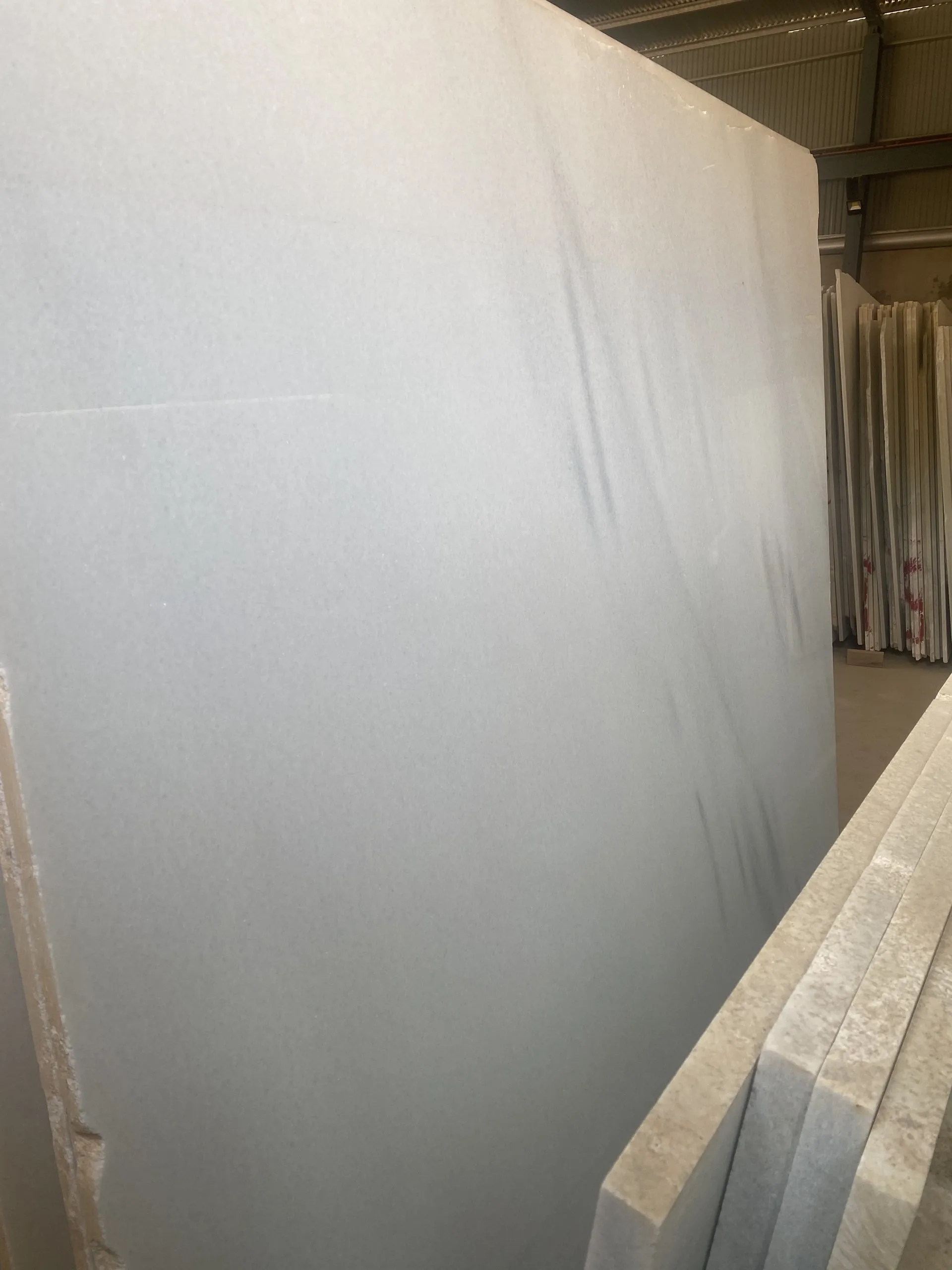 Premium grade of white dolomite marble stone slab for countertops