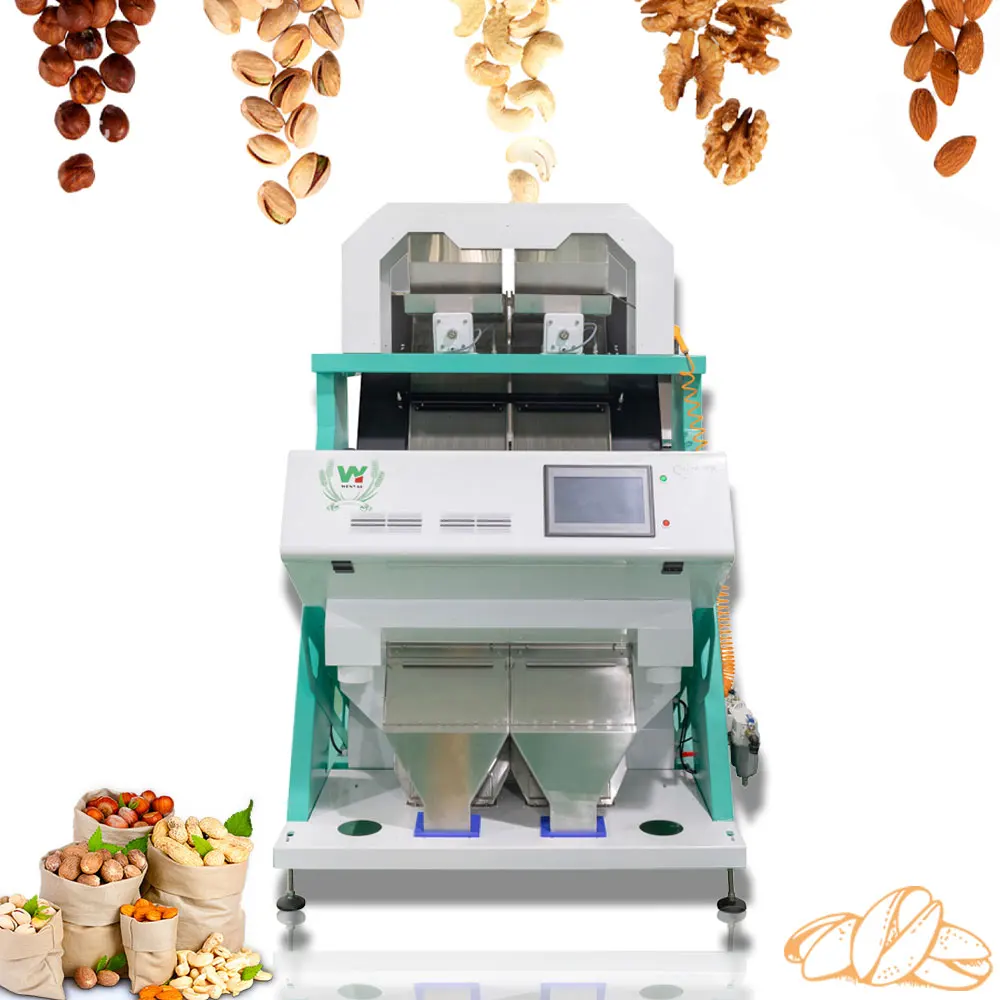 Almond Hazelnut Walnut Nut Raisin Optical Separation Equipment Color Sorter Machine
