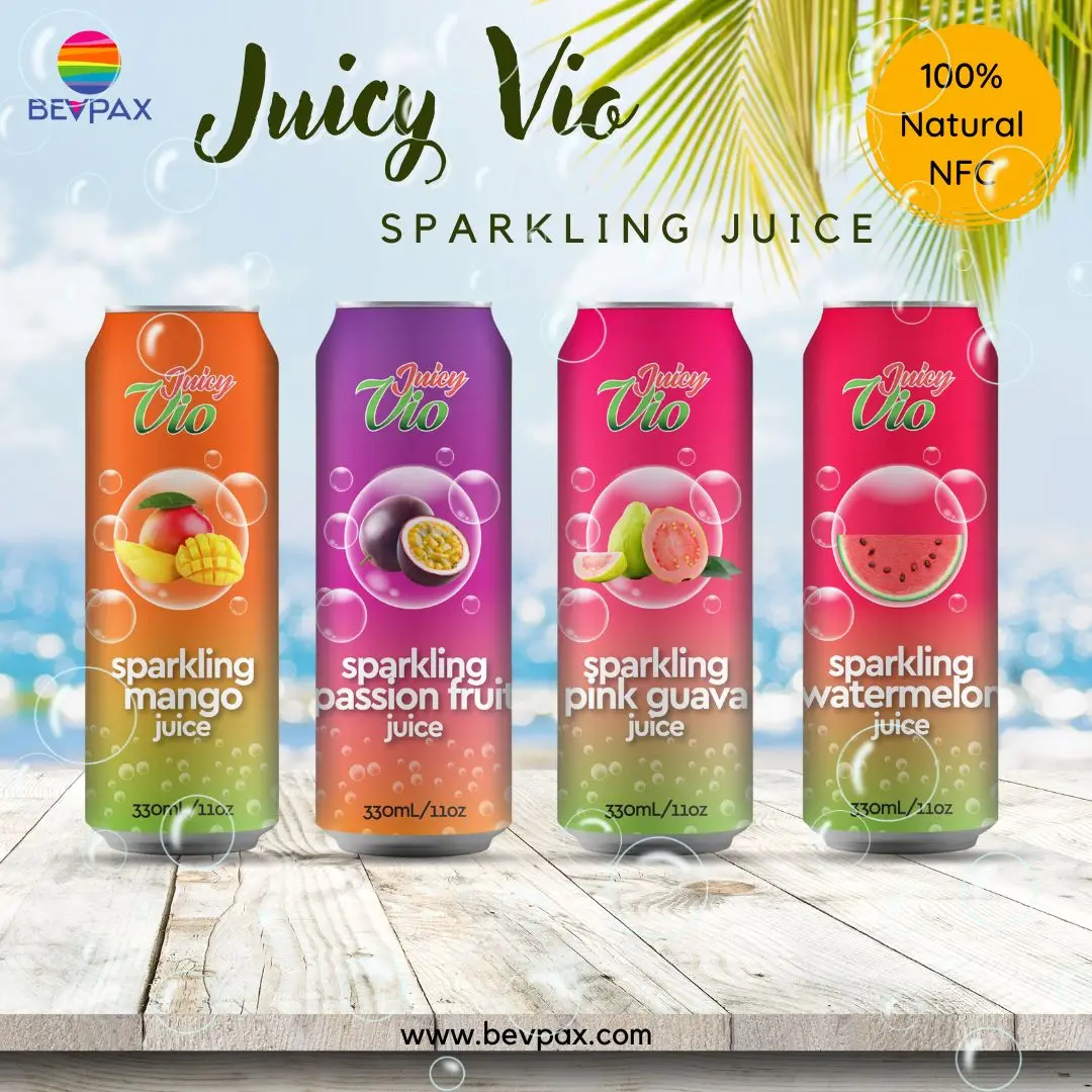 Sparkling Watermelon Juice PASSION Fruit Water Melon Pineapple MANGO Puree Guava Flavoured Coconut Water 500ml Kokosova Soda BOX