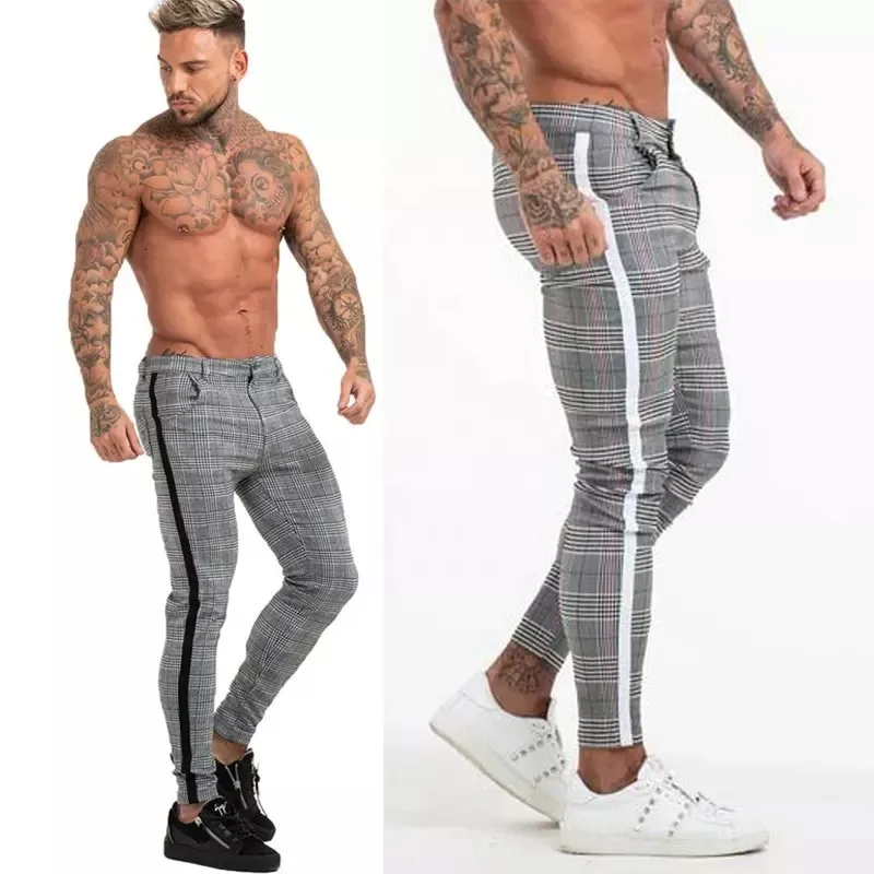 Men Suit Pants Casual Office High Quality Cotton Trousers Business Pants For Men Wedding Party Dress