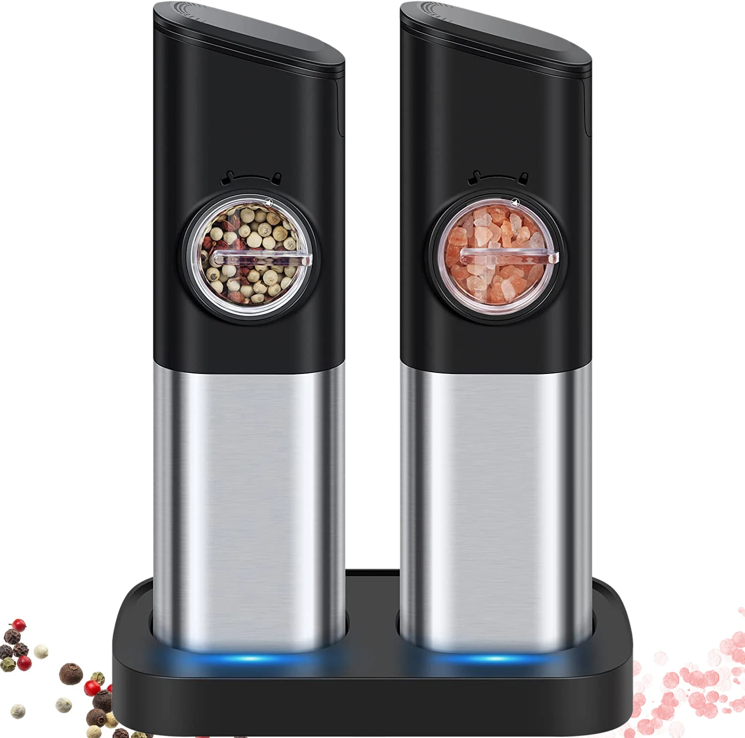 Best Selling Automatic Pepper and Salt Mill stainless Ceramic Burr