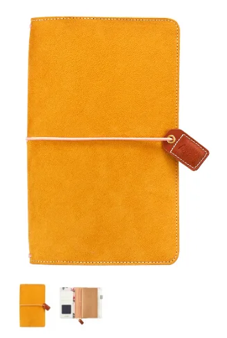 Wholesale Travel Business A5 A6 A7 Cute Pu Leather Notebook A7 With Booklet inserts