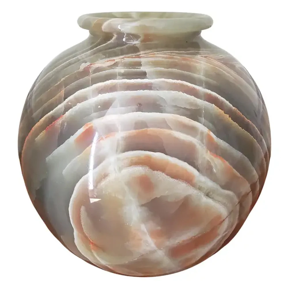 Different Colors And Size Round Shape Onyx Vase Factory Made OEM ODM style Multipurpose Onyx Vase For Sale