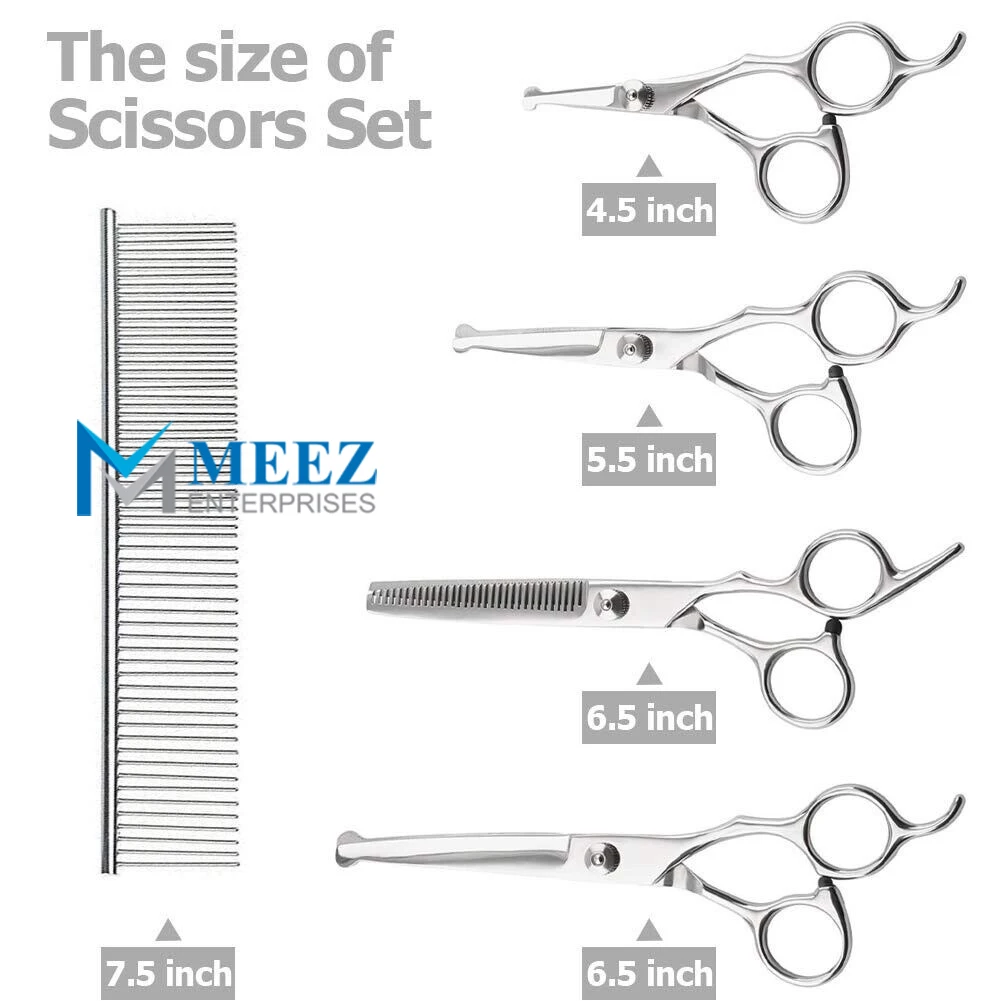 Набор ножниц для груминга собак и кошек безопасные ножницы с круглым наконечником ушей лап инструмент красоты