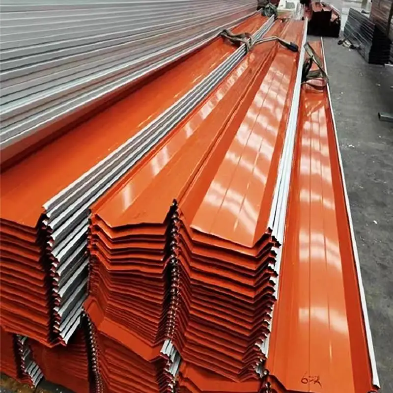 Brick Red Metal Roof Tile Sheet Color Coated Roofing Sheet Galvanized Steel PPGI PPGL Corrugated Roof Sheets