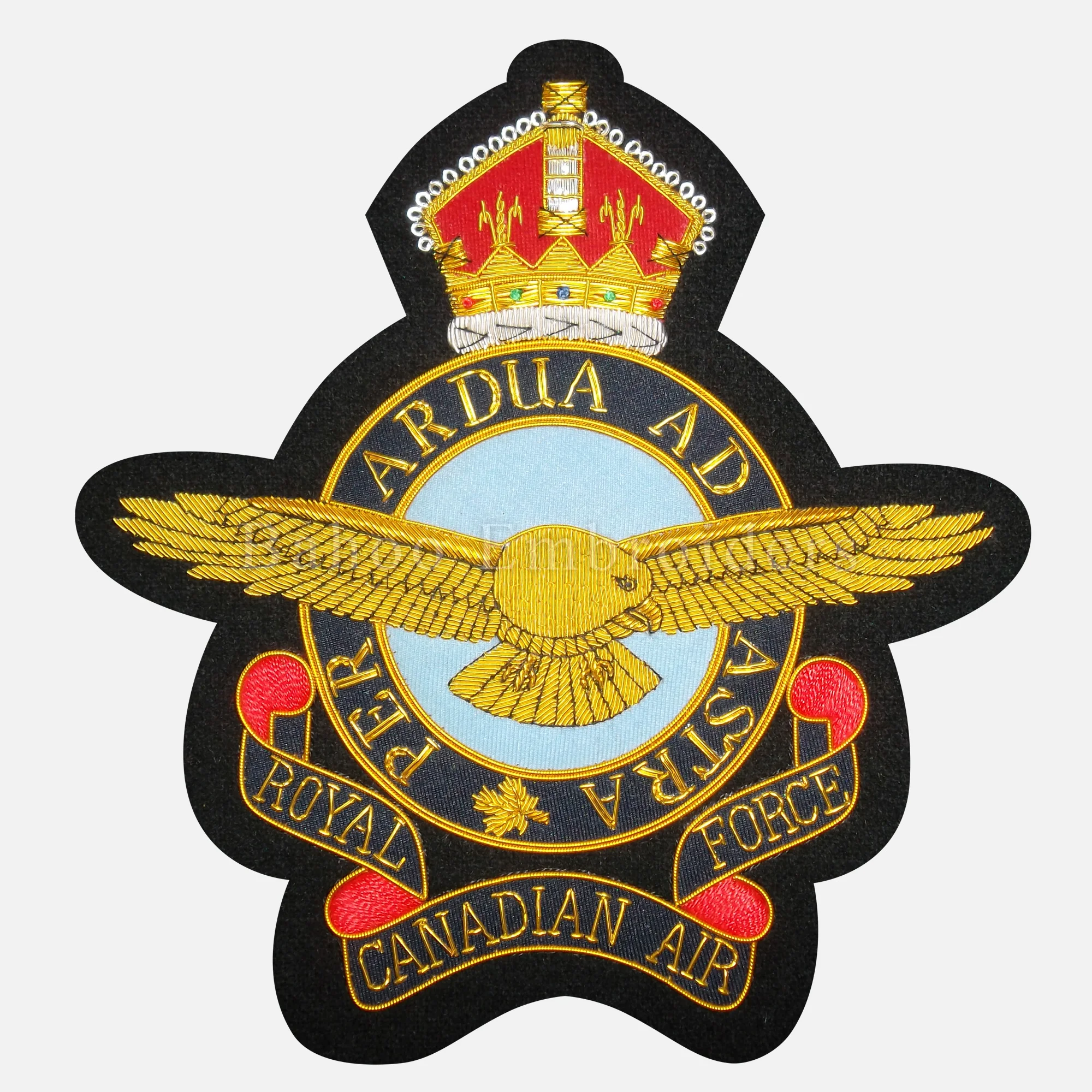 ROYAL  EAGLE BADGE IN GOLD PER ARDUA  AD ASTRA