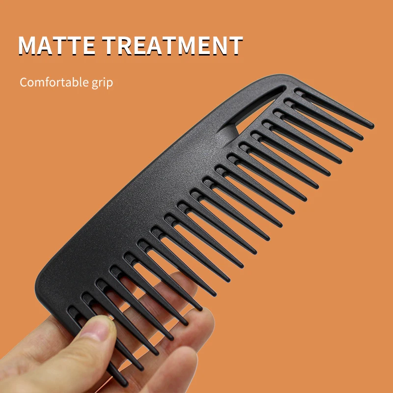 Custom Logo Wide Tooth Detangling Hair Styling Cutting Comb Hair Set Anti Static Heat Resistant Barber Wide Tooth Comb