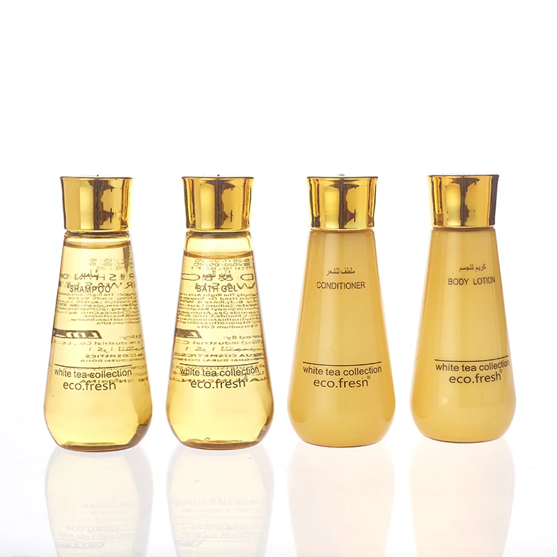 5 star bathroom hotel amenity new bath and body hotel toiletries bottles set 20ml empty hotel bottles
