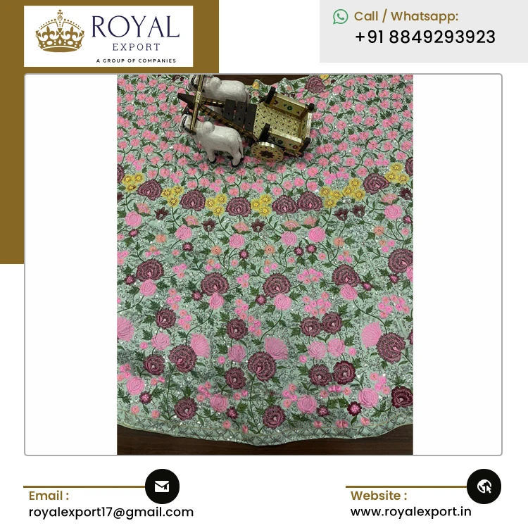 Indian Manufacturer of Best Quality Mono Satin Silk Lehenga Choli with Embroidered Work for Wedding and Party Wear