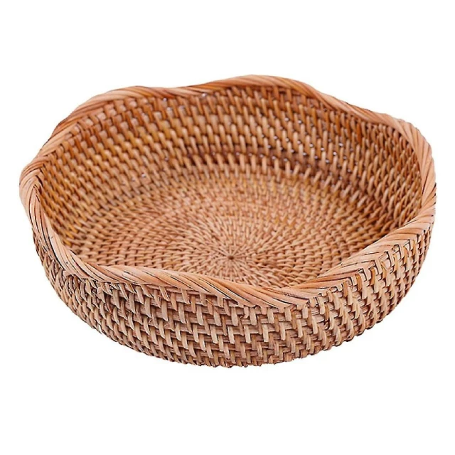 Natural Rattan Made Fruit Basket Kitchenware Fruit Storage Basket Handmade Bulk Suppliers Basket By Exporters