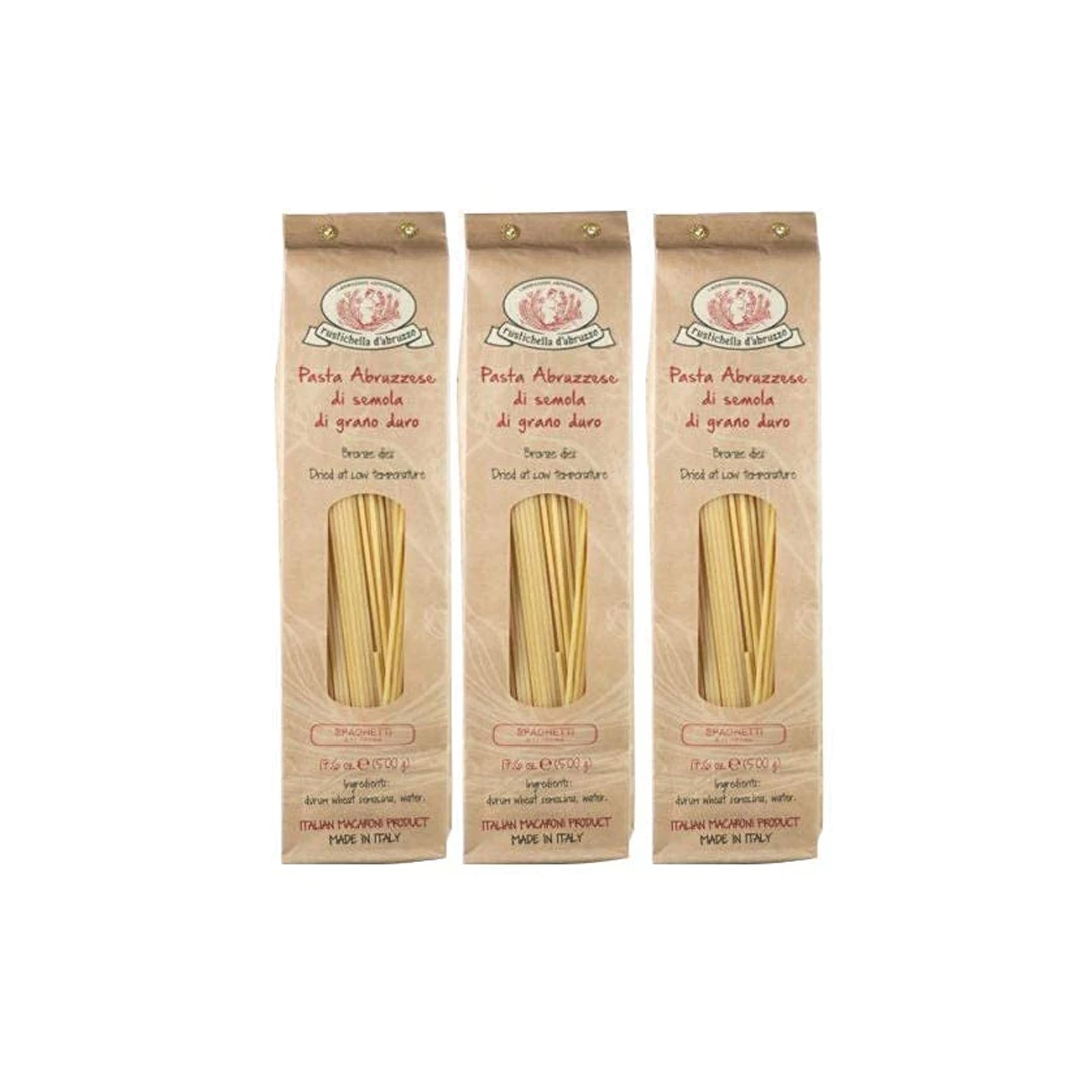Premium Quality Spaghetti 500g - Authentic Italian Pasta Made From Durum Wheat Semolina - Ideal For Delectable Pasta