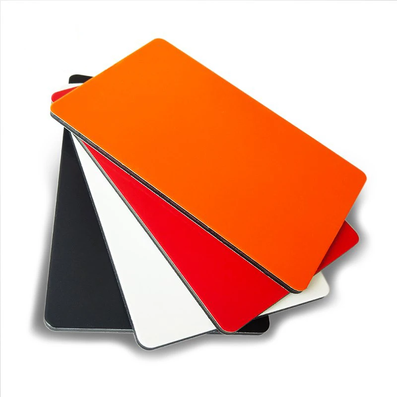China factory sales 3mm 4mm White Matt  ACP Glossy ACM Sheet cheap price  Aluminium Composite panel