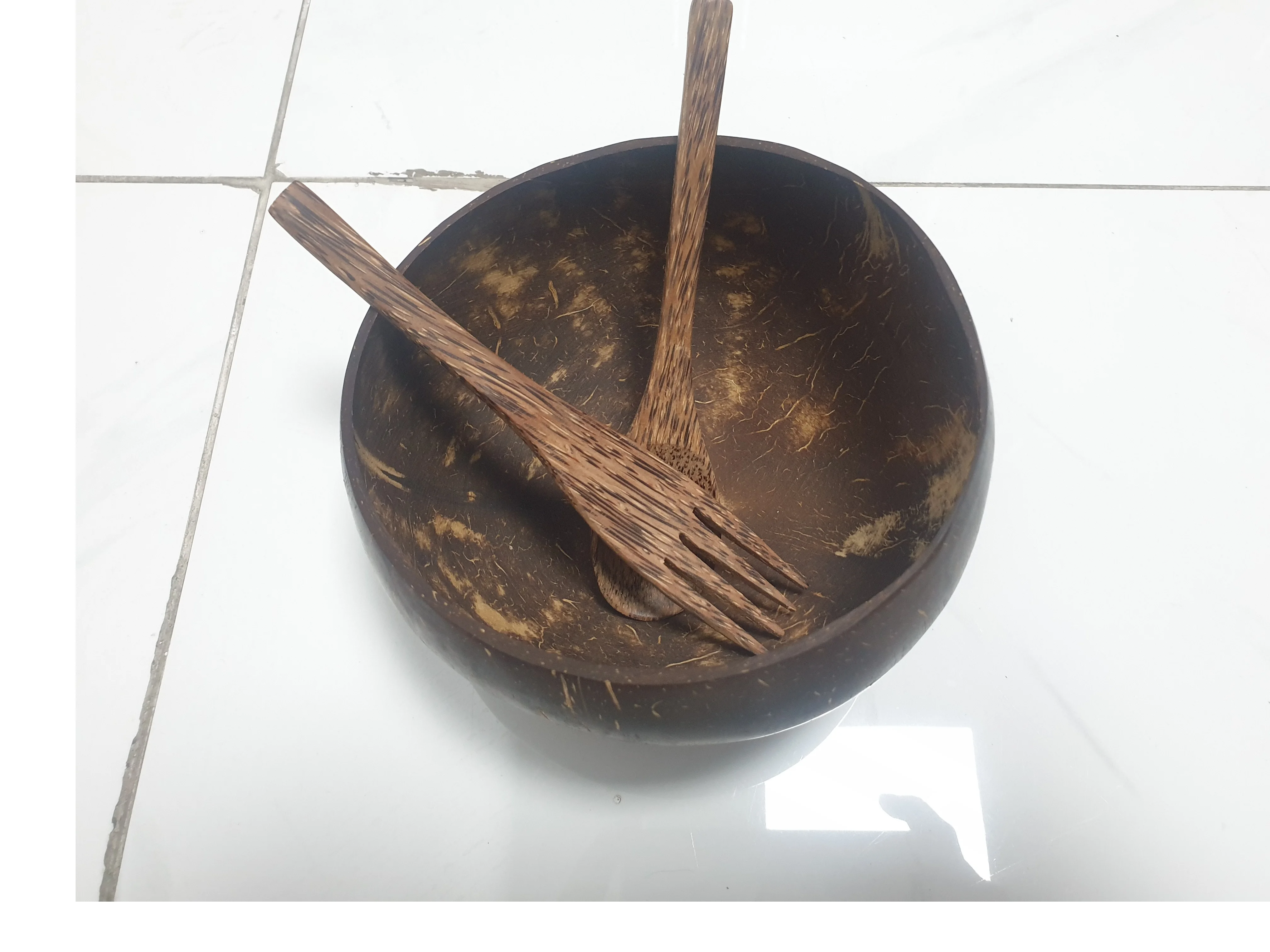 Coconut bowl shell special design wholesales customized package disposable dinnerware