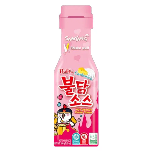 Samyang Carbonara Buldak Hot Chicken Spicy Chilli Sauce 200g [HALAL] | Belgium STOCK Hot Chicken Flavor Ramen Stir-Fried