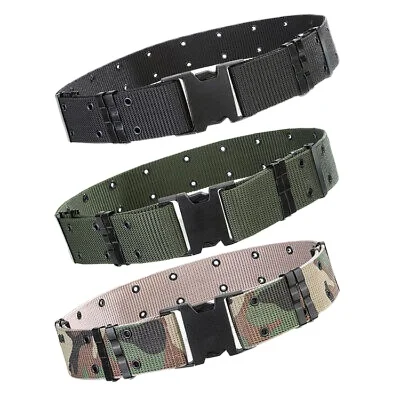 Export Quality Customized Black Adjustable PP Security Buckle Heavy Duty Outdoor Tactical Belt Made In India ISO 9001:2015