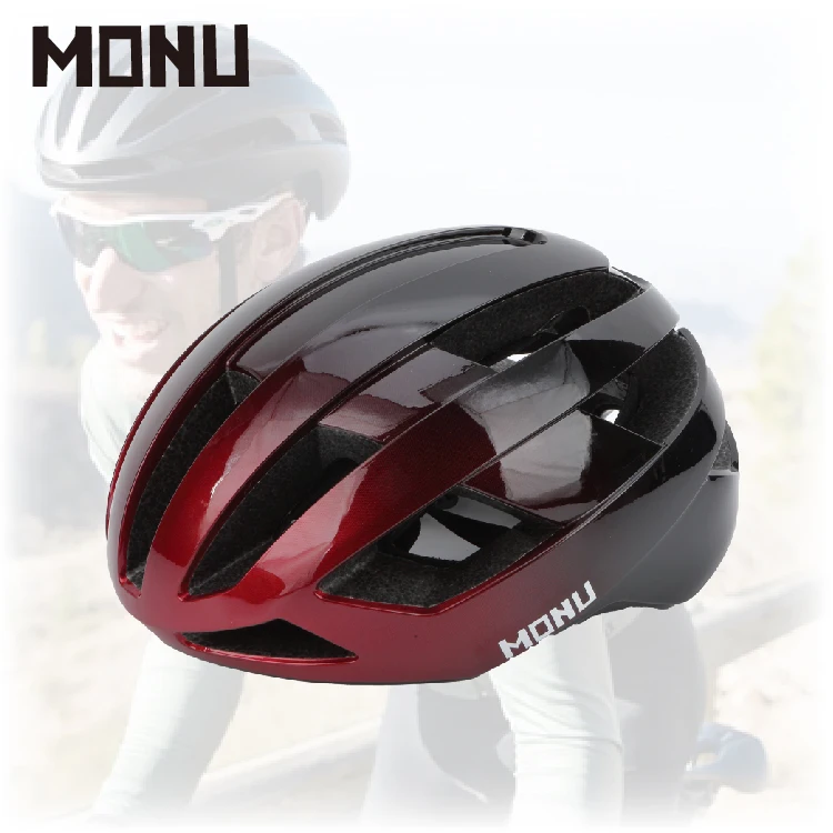 MONU Outdoor Sports Helmet With Density EPS Liner Cycling Bike Bicycle Helmet
