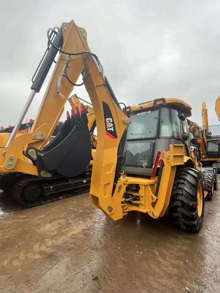 CAT оригинальный 420f колесный погрузчик б/у cat подержанный для продажи