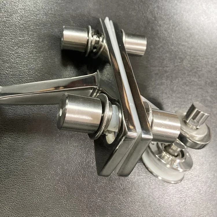 180 Degree Glass to Glass Stainless Steel Glass Canopy Spider Routel Connector Fittings