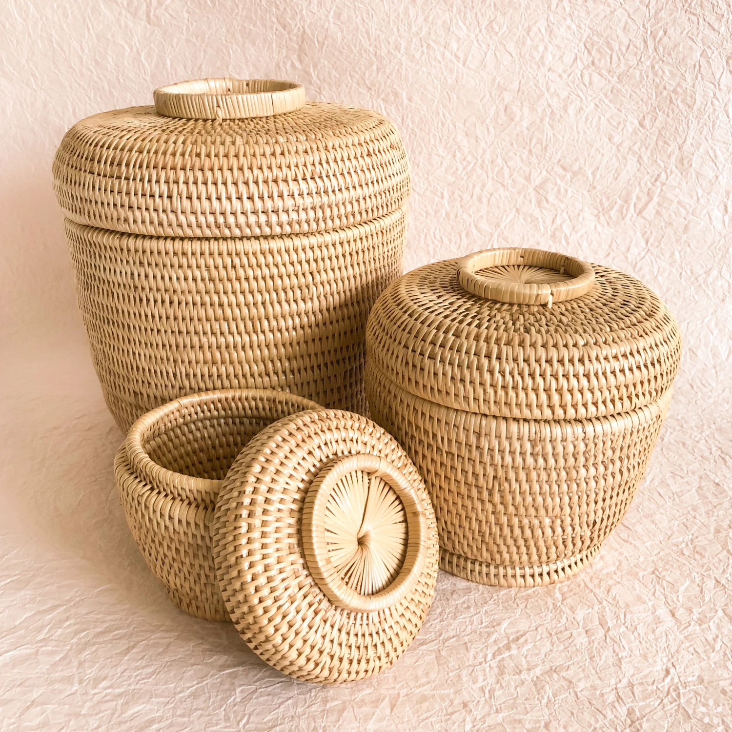 Best selling bamboo baskets - 100% natural Bamboo basket from Vietnam storage laundry basket for EU USA Free Tax