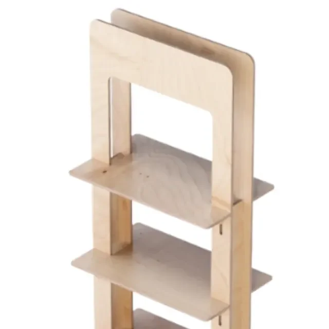 Made in Italy Multifunction Display  OEM Custom Logo & Design Wooden Retail Floor Display Stand for Beauty Product