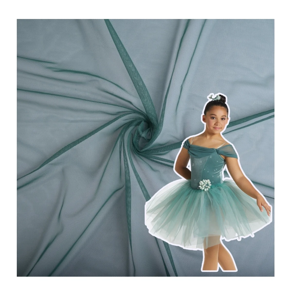 wholesale 100% polyester 50gsm tulle stiff tulle polyester mesh fabric for wedding dress and dance wear