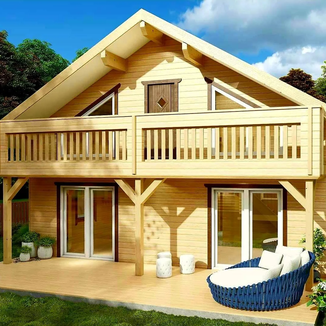 prefabricated wooden house kit flat packed prefab eco building