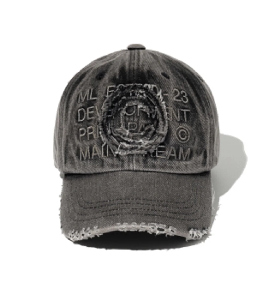 MILLO ARCHIVE Core Denim Ball Cap WASHED BLACK FREE Korean Fashion Trending Products 2024 New Arrivals Wholesale Clothes
