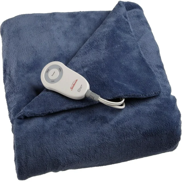 Custom Autumn Winter Super Soft Comfortable Luxurious Heating Plush Blankets Electric Heated Blanket Pad