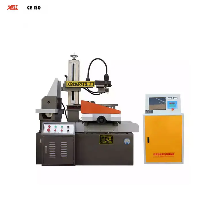 Fast speed EDM electrical discharge wire cutting machine electric controlled DK7763F