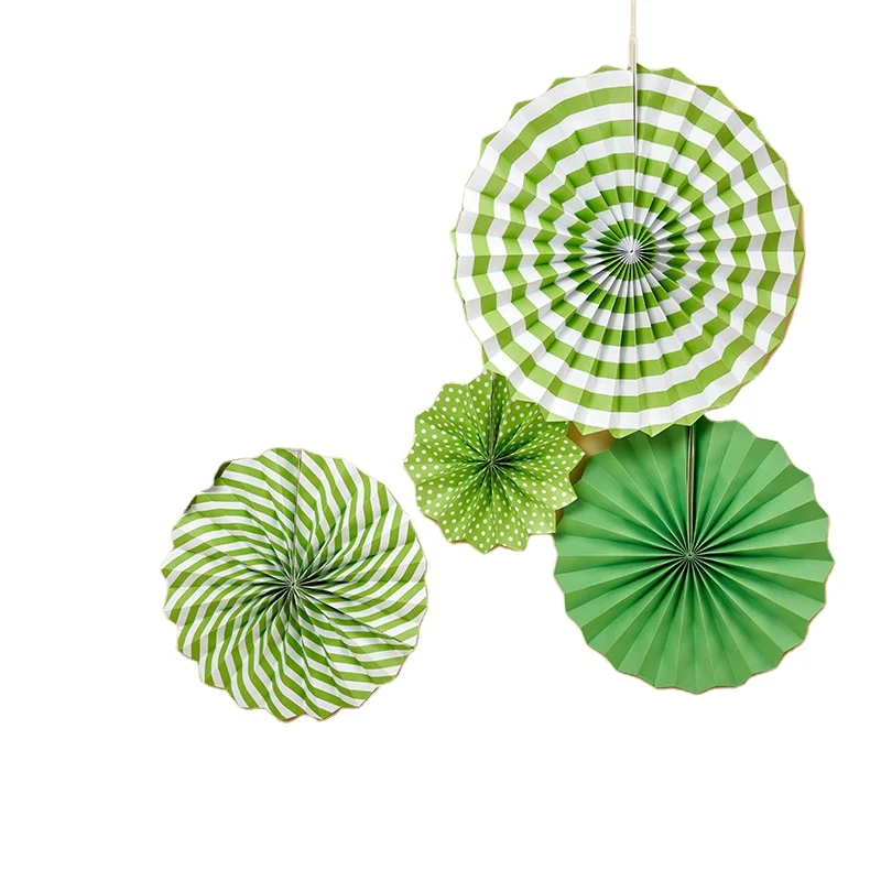 Wedding holiday Birthday party floral origami folding flower fan wedding room decorate