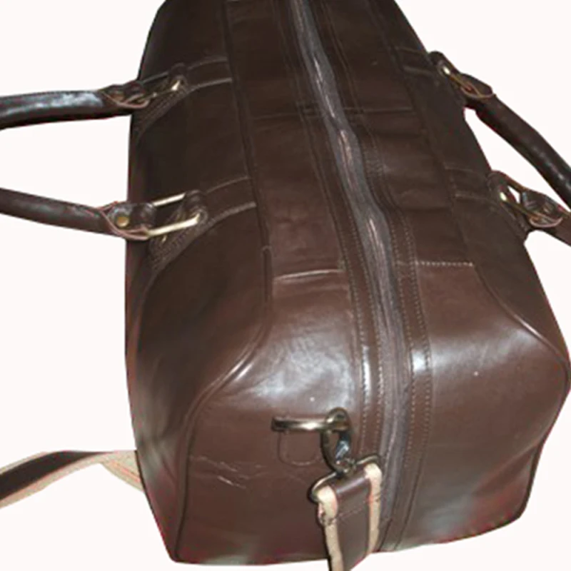 Premium Quality Best Price Custom Made Leather Duffle Bag For Sale / New Design Comfortable Leather Duffle Bag