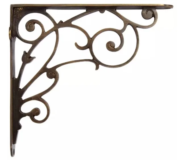 Durable Rustic Casting Style Iron Fixture Wall Brackets Furniture Hardware Best Bulk Selling Bracket for Supporting Shelf