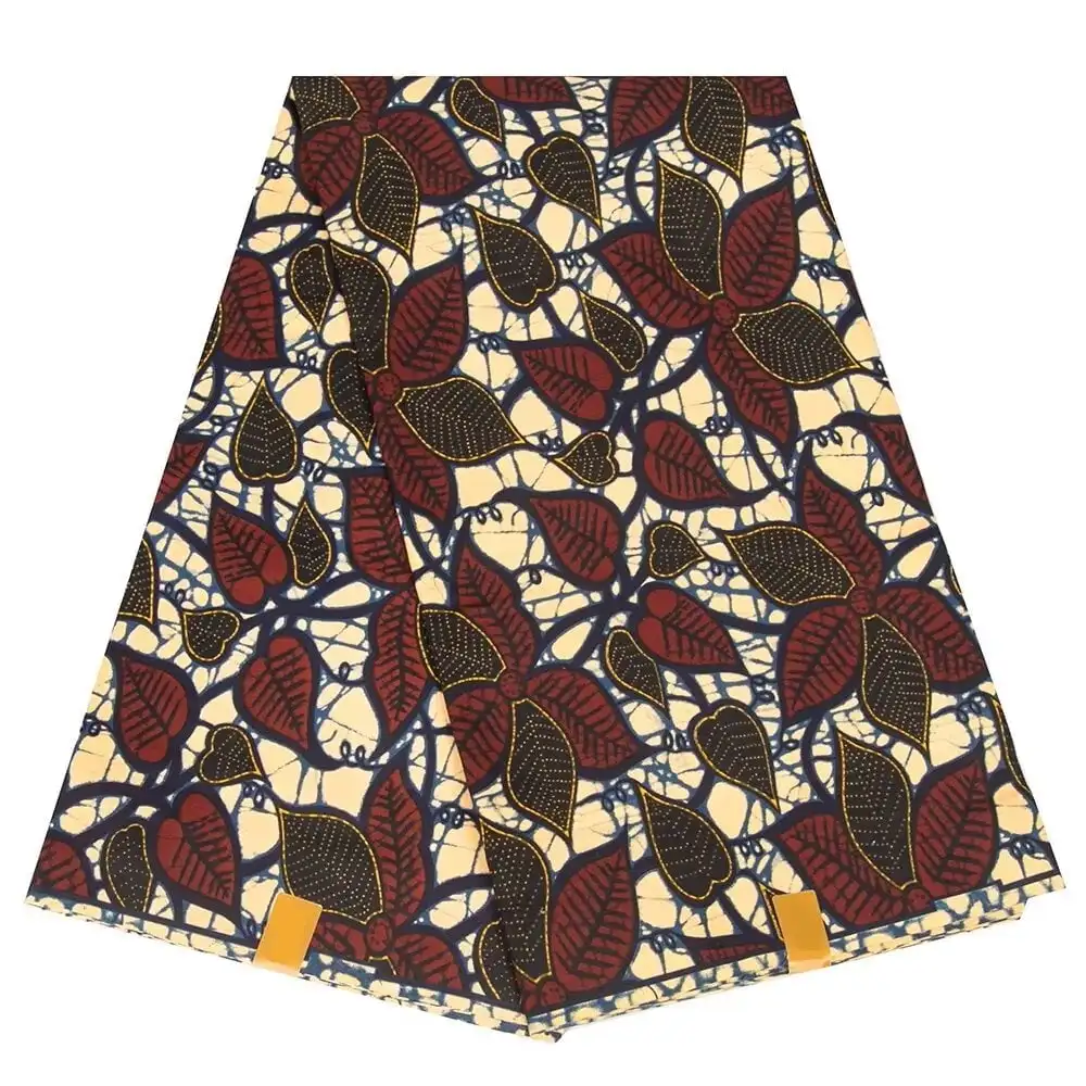 African Wax Printed Fabric High-Quality Holland Wax Loincloth Vibrant Patterns for Traditional Wear fabric
