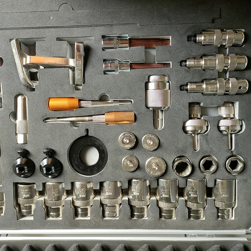 38pcs Electronically controlled injector disassemble tool diesel injector dismounting tools common rail repair tools